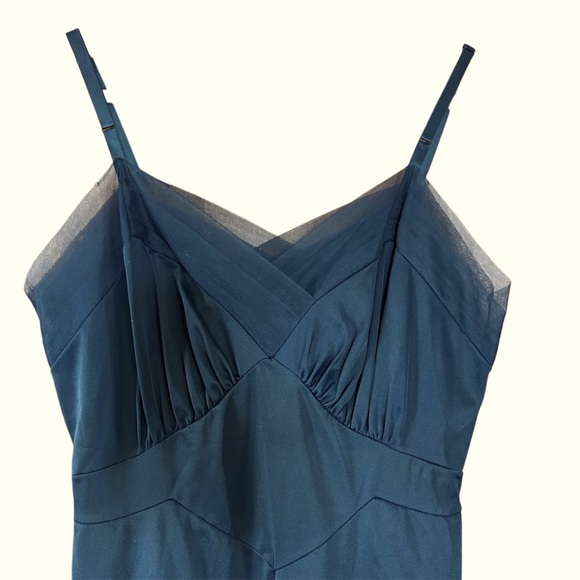 Vanity Fair Vintage 50’s Style Navy Nylon Lingerie Slip Dress size 36 - Picture 2 of 16